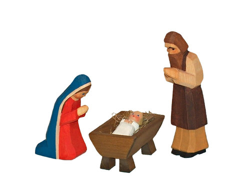 Figure-Set: Mary, Joseph, Christchild-two parts (Type 1)