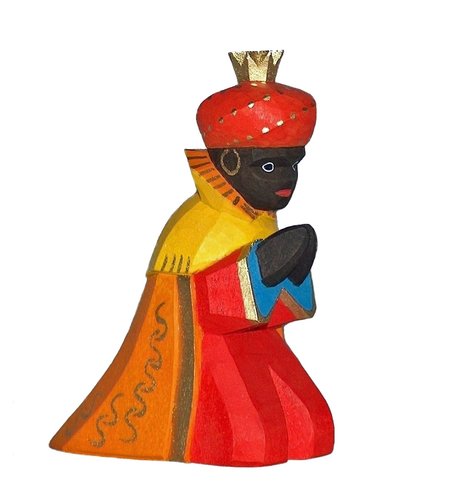 King, colored, orange cloak, 9 cm (Type 1)