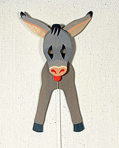 Jumping donkey, 28 cm