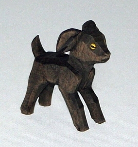 Goat kid, black, standing, 4 cm* (Type 1)