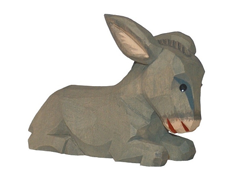 Donkey, small, lying, 7,5 cm (Type 2)