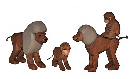 Set: Affen-Familie (Typ 2)