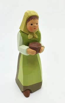 herdswoman with bowl, green vest,11 cm (Type 1)