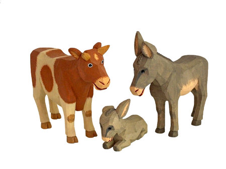 Donkey, small, lying, 7,5 cm (Type 2)