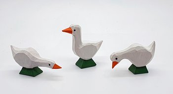 Goose, white, 2,5 cm - 4,5 cm * (Type 1)