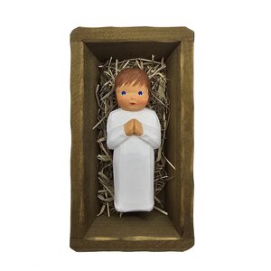 Christkind, braunes Haar